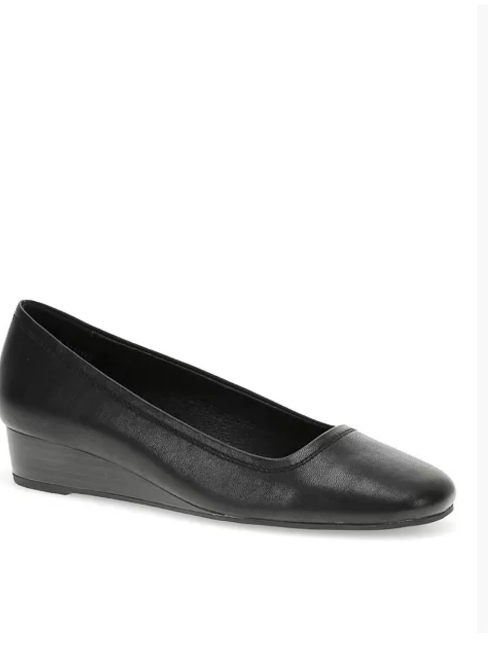 BareTraps Covette Black Low Wedge Flats
